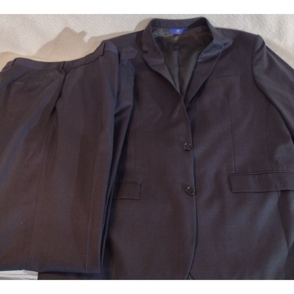 Men's Egara Slim Fit Suit 41 Waist Zignone Made In italy 100 % wool Sharp Classy